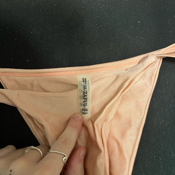 Zaful Light Peach Bikini Bottom - Picture 2 of 3